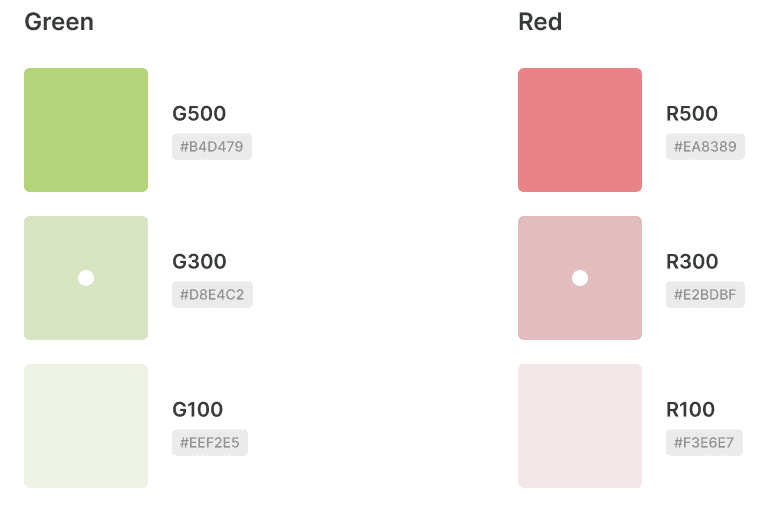 A sample color palette